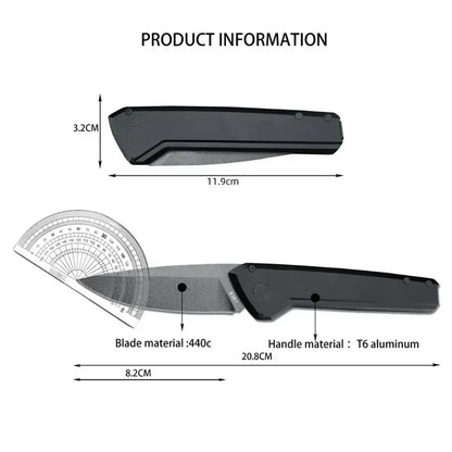 Outdoor EDC Camping Tactical Pocket Knife 440C Blade T6 Aluminum Handle Survival Manual Open Multi-tool Survival Portable Knives
