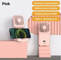 3000mAh Battery Powered Mini Portable Outdoor Handheld Fan Neck Fan USB Rechargeable 180° Folding Wireless Desktop Air Cooling