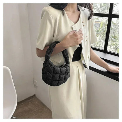Fashion Quilted Shoulder Bags for Women Handbag Mini Cloud Pleated Bags Puffer Dumpling Bag Luxury Tote Bags bolsa feminina