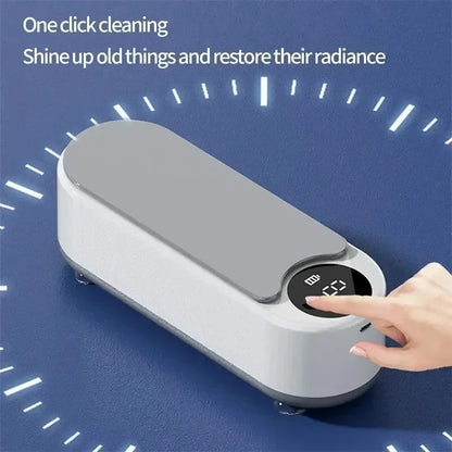 Household Cleaning Machine Digital Display Vibration Cleaning Machine for Ring Glasses Makeup Brush Jewelry Cleaning Machine