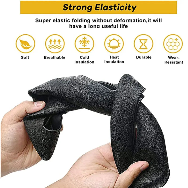 Universal Car Silicone Steering Wheel Cover 33-40cm Glove Texture Soft Grip Multi Color