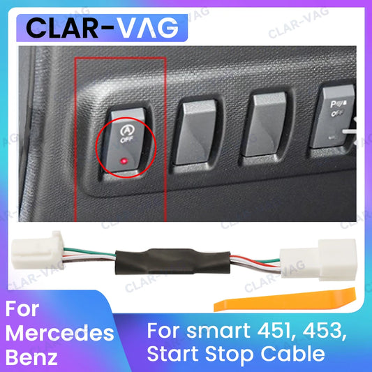 Car Accesorries For Smart 453 451 Automatic Stop Start Engine System Off Device Control Sensor Plug Cancel Cable