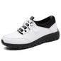 Sneakers Women Shoes Platform Loafers Lace Up Leather Flats 2024 Trend Spring Casual Mom Shoe Mujer Zapatos Chaussure Femme