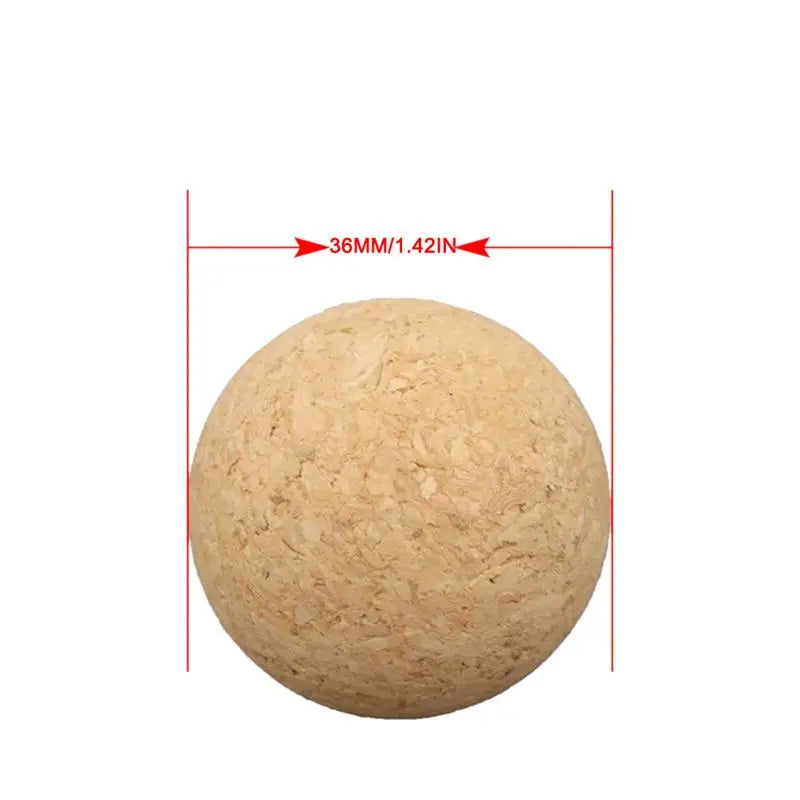1/6Pcs 36mm Table Football Cork Solid Wood Foosball Table Soccer Ball Fussball Football Machine Replacement Accessories