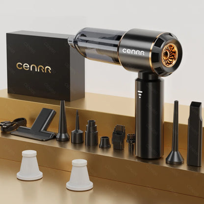 CENRR Mini Car Vacuum Cleaner 360000PA Cordless Powerful Wireless Car Cleaner HandHeld Portable Vacuum Cleaner Cleaning Machine