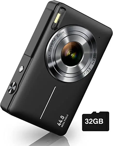 Digital Camera Children Camera for Children Camcorder with 16x Zoom Compact Cameras 1080P 44MP Cameras for Beginner Photography