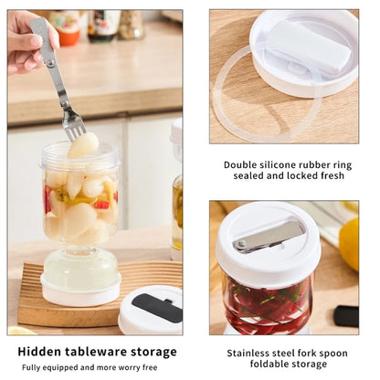 Hourglass Pickles Jar Dry and Wet Dispenser Pickles Olives Hourglass Jar Cucumber Container for Kitchen Juice Separator