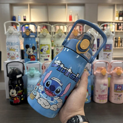 Sanrio Kuromi Water Cup Student Children's Cute Plastic Cup with Lid Straw Cup Straight Drinking Cup Festival Water Cup