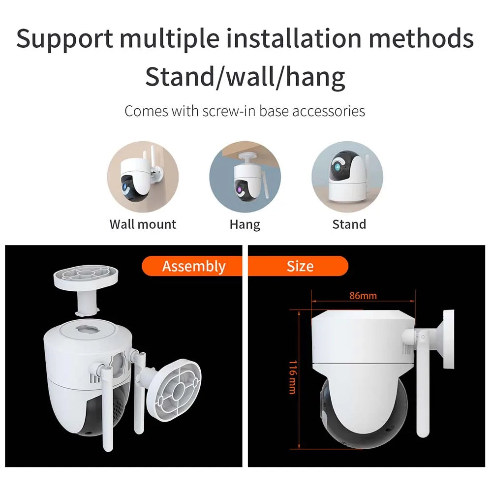 Tuya 5G WiFI IP Camera 2K 4MP Alexa Google Home NVR Outdoor Security Protection CCTV Monitor Motion Detection Video Surveillance