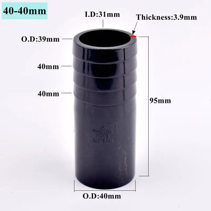 O.D 32/40/50/63-14/20/30/40/50/60mm Big Size UPVC Pagoda Connector Garden Irrigation Pipe Soft Hose Adapter Joint Accessories