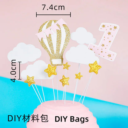 Princess Cake Topper Girl Happy Birthday Party Supplies Kids Happy 1st Birthday Cake Decorations Girl's 16th Party Gifts