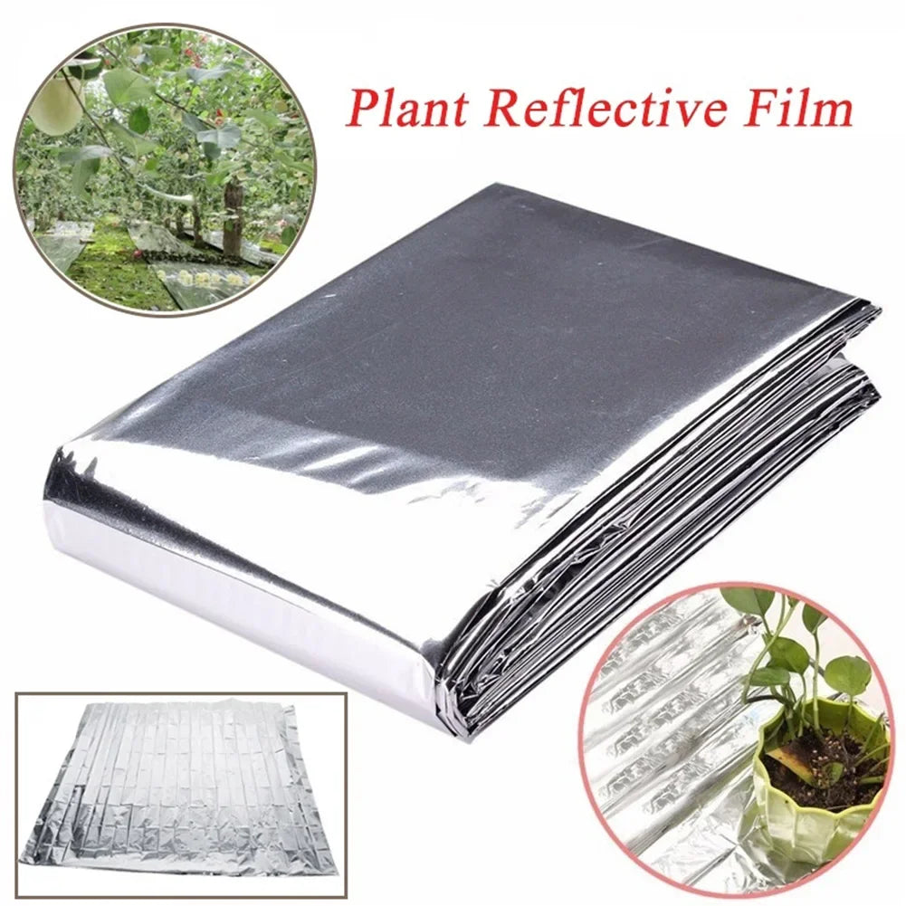 20-1PCS Silver Mylar Reflective Films for Grow Foil Tent Room 210x120cm Garden Greenhouse Farming Increase Plant Growth Film