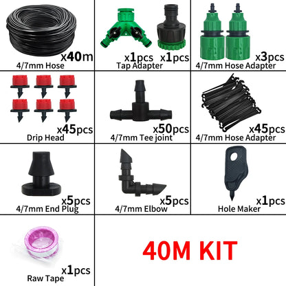 5M-60M Drip Irrigation System Plant Watering Set Watering Kits Adjustable Drippers For Irrigation Micro Garden Watering System