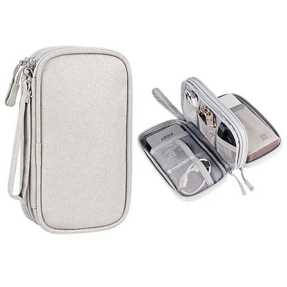 (1pc)Digital Accessory Storage Bag Power Supply Hard Drive Protective Case Power Bank U-disk Headphone Storage Bag