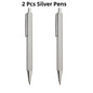 Metal Ballpoint Pens Automatic Ballpoint Pen Refill Black Blue Ink For School Office Stationery Supplies Writing 0.7mm