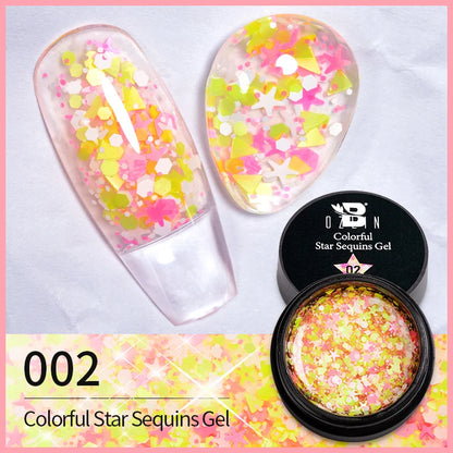 BOZLIN 5ML Color Solid Nail Gel Colorful Painting Nail Art Varnish Semi Permanent Solid Polish UV Nail Gel Top Coat Manicure