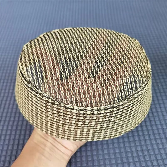 Summer Breathable Mesh Hat Male Muslim Prayer Hat Islamic Prayer Hat Saudi Sufi Turkish Prayer Hat Kufi Knitted Cap