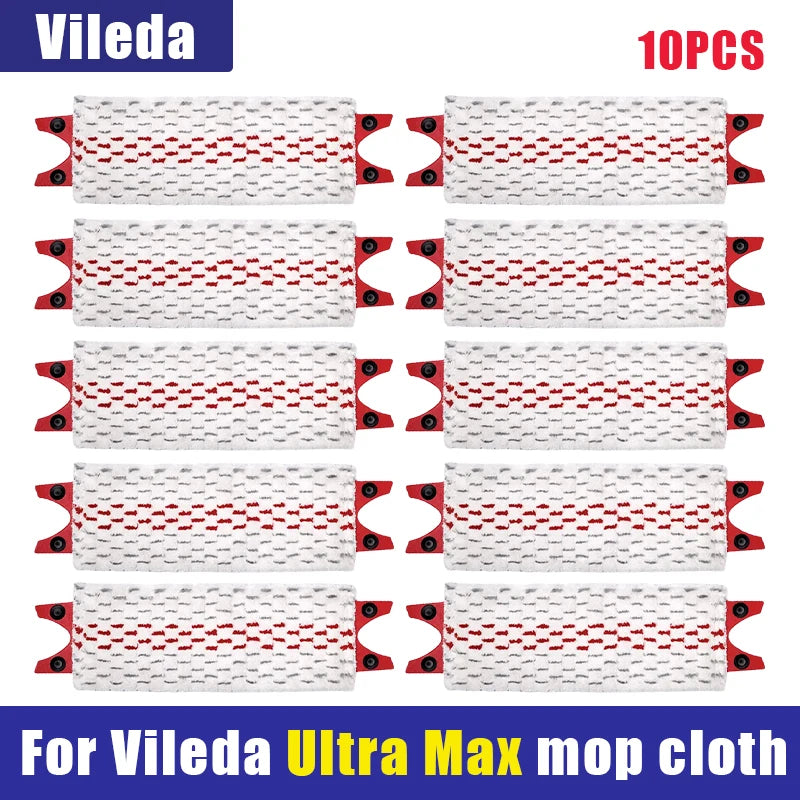 High Quality Microfiber Floor Mop Pads Reusable Flat Spin Mop Cloth Replacement for Vileda UltraMax Quick Drying Machine Washabl