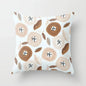 45*45cm simple plant print pattern cushion cover home decoration living room sofa chair pillow cover