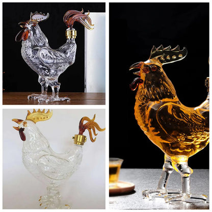 Liquor Decanters Transparent Glass Whisky Decanter for Home Holiday Gifts