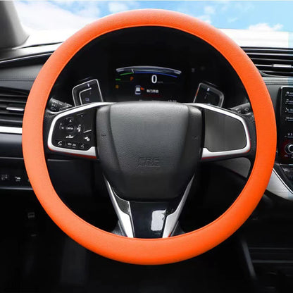 Universal Car Silicone Steering Wheel Cover 33-40cm Glove Texture Soft Grip Multi Color