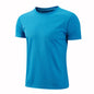 Women Men Quick Drying Short Sleeve Tees Summer Gym Running O-Neck T-Shirt Training Exercise Gym Sport Blank Tops For Printing