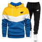 2025 Men's Autumn/Winter Fashion hooded Sweatshirt, fashionable quality, outdoor jogging, fitness, sports and casual set