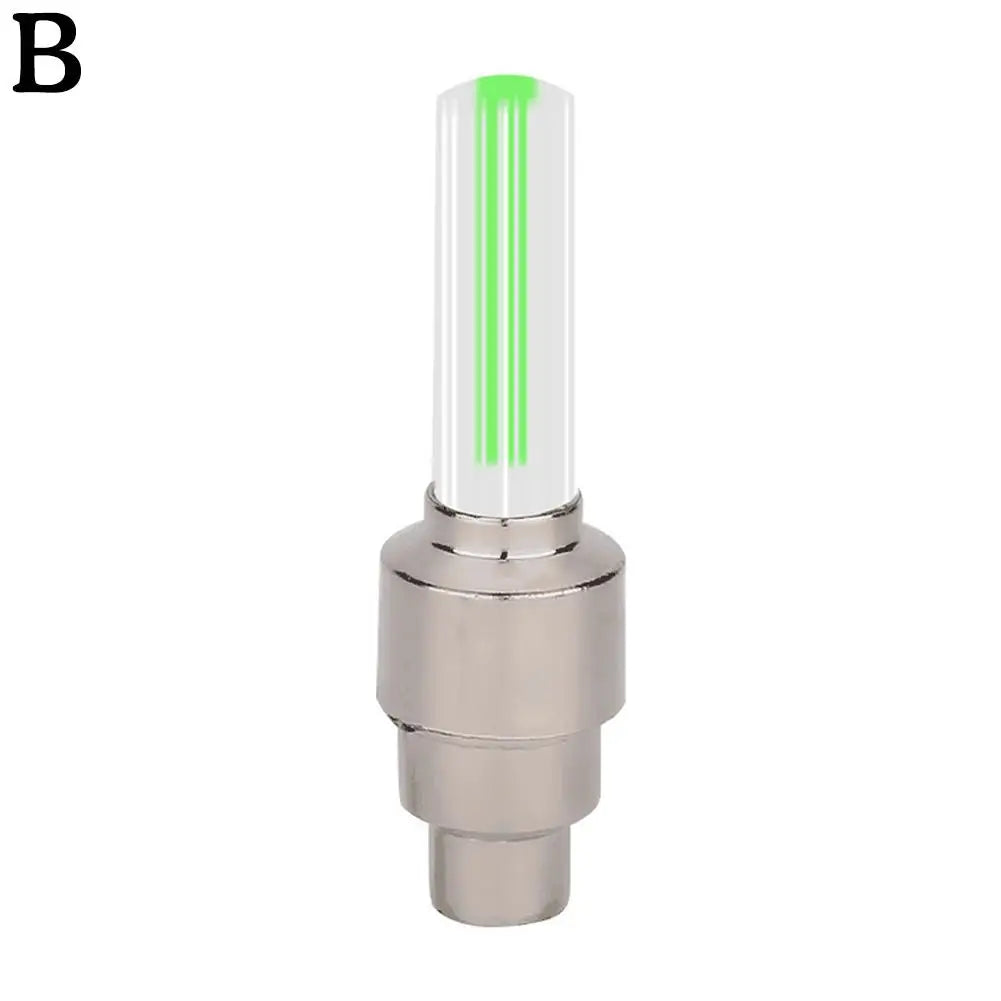 2Pcs Neon Bike Spoke Lights Bicycle LED Light Tire Valve Cap Flashlight Wheel Spoke Lightweight Car Motorcycle Accessories