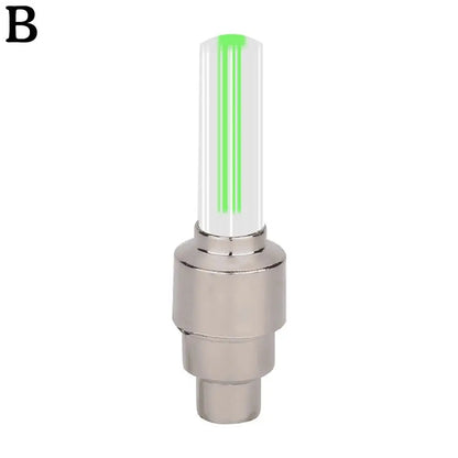 2Pcs Neon Bike Spoke Lights Bicycle LED Light Tire Valve Cap Flashlight Wheel Spoke Lightweight Car Motorcycle Accessories