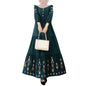 Vintage Women Long Sleeve Muslim Dress Abaya ZANZEA Spring Flroal Printed Vestidos Dubai Turkey Sundress Jilbab IsIamic Robe