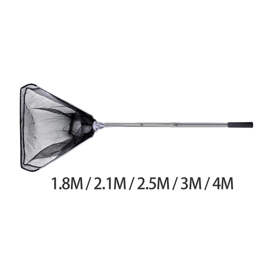 Portable Folding Fishing Landing Net Accessories Practical Stainless Steel Rod