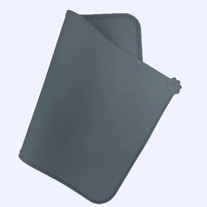 Waterproof Pet Mat Dog Cat Solid Color Silicone Pet Food Pad Pet Bowl Drinking Mat Dog Feeding Placemat Easy Washing