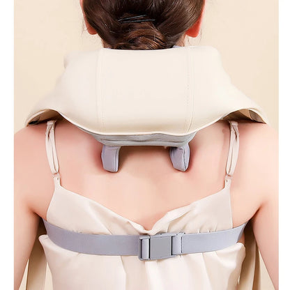 Shoulder And Neck Massager Wireless Electric Air Compress Kneading Multifunctional Back Massager Shawl Massaging Muscle Relaxing