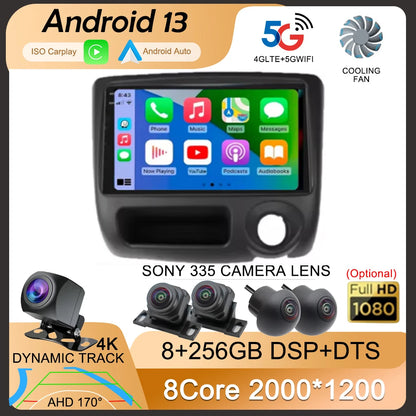 Android 14 For Toyota Vitz Yaris Echo 1999-2005 Carplay Auto Car Radio Multimedia Video Player Navigation GPS No 2Din 2 Din DVD