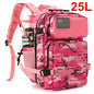 QT&QY 25L GYM Tactical Backpacks for Men  Survival Laser Cut Molle Daypack Small Bug Out Bag Gym Rucksack with Dual Cup Holders