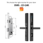 TUYA WIFI Waterproof Smart Door Lock Fingerprint APP Password RFID Card Keyless Digital Electronic Lock Aluminum/Glass Sliding