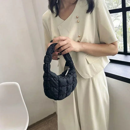 Fashion Quilted Shoulder Bags for Women Handbag Mini Cloud Pleated Bags Puffer Dumpling Bag Luxury Tote Bags bolsa feminina