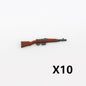 WW2 German Weapon Building Block 98K Two-color Gun US M1911 Soviet RPG Military Soldier Figure Accessories Rifle Pistol Toy C349