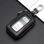 2024 Universal Car Key Protector Bag Leather Key Cover Transparent Visible Keychain Case for Car Remote Mini Keys Bags