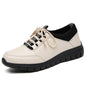 Sneakers Women Shoes Platform Loafers Lace Up Leather Flats 2024 Trend Spring Casual Mom Shoe Mujer Zapatos Chaussure Femme